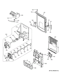 Ice Maker & Dispenser parts for Ge Refrigerator DFE28JGHDWW from AppliancePartsPros.com