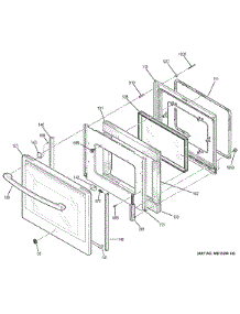 Door parts for Ge Range PCHB920SJ1SS from AppliancePartsPros.com