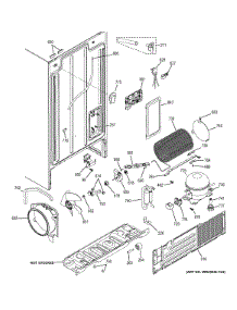 Machine Compartment parts for Ge Refrigerator GSE25ETHCBB from AppliancePartsPros.com