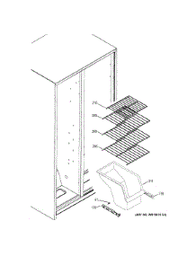 Freezer Shelves parts for Ge Refrigerator GSE25ETHCWW from AppliancePartsPros.com