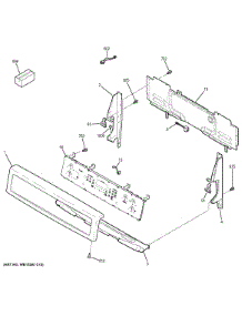 Control Panel parts for Ge Range PB911SJ1SS from AppliancePartsPros.com