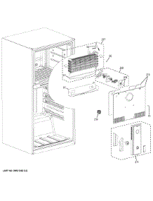 Freezer Section parts for Ge Refrigerator GTE21GTHDCC from AppliancePartsPros.com