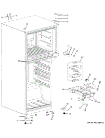 Fresh Food Section parts for Ge Refrigerator GIE21GTHCBB from AppliancePartsPros.com