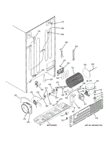 Machine Compartment parts for Ge Refrigerator GZS22DSJBFSS from AppliancePartsPros.com