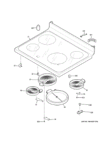 Cooktop parts for Ge Range JB620DF4BB from AppliancePartsPros.com