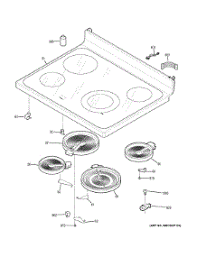 Cooktop parts for Ge Range JB630DF4WW from AppliancePartsPros.com
