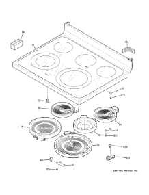 Cooktop parts for Ge Range JB690EF4ES from AppliancePartsPros.com