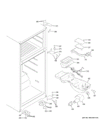 Fresh Food Section parts for Ge Refrigerator GTE18LMHHRES from AppliancePartsPros.com
