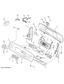 Control Panel parts for Ge Range JB745EF3ES from AppliancePartsPros.com