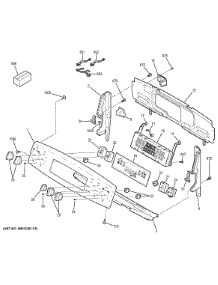 Control Panel parts for Ge Range JB750DF4BB from AppliancePartsPros.com