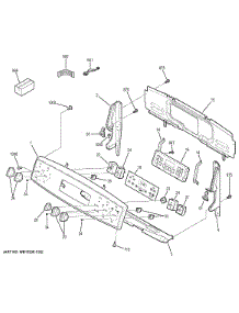 Control Panel parts for Ge Range JB640SF5SS from AppliancePartsPros.com