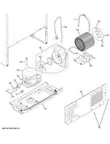 Machine Compartment parts for Ge Refrigerator GTE15NTHHLWW from AppliancePartsPros.com