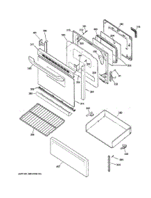 Door & Drawer Parts parts for Ge Range JB255DJ1WW from AppliancePartsPros.com