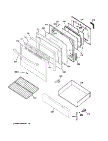 Door & Drawer Parts parts for Ge Range JB255GJ1SA from AppliancePartsPros.com
