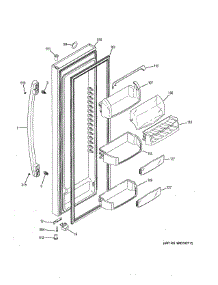 Refrigerator Door parts for Ge Refrigerator GSE26HMECHES from AppliancePartsPros.com