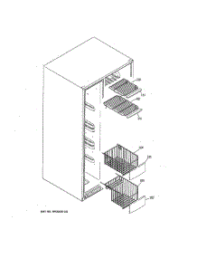 Freezer Shelves parts for Ge Refrigerator GSE26HMECHES from AppliancePartsPros.com