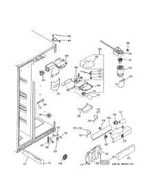 Refrigerator Section parts for Ge Refrigerator GSE26HMECHES from AppliancePartsPros.com