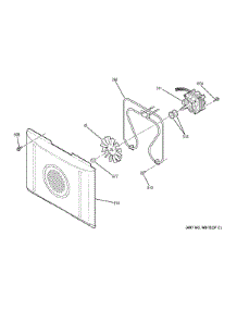 Convection Fan parts for Ge Range JD750SF2SS from AppliancePartsPros.com