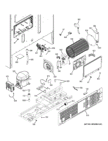 Machine Compartmen parts for Ge Refrigerator ZWE23PSHDSS from AppliancePartsPros.com