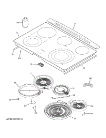 Cooktop parts for Ge Range PS950EF1ES from AppliancePartsPros.com