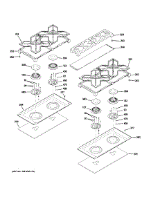 Cooktop parts for Ge Range ZDP304LP7SS from AppliancePartsPros.com