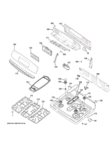 Control Panel & Cooktop parts for Ge Range JGB760EEF2ES from AppliancePartsPros.com