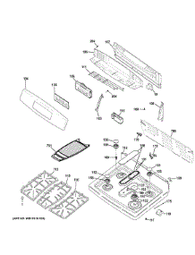 Control Panel & Cooktop parts for Ge Range JGB760SEF2SS from AppliancePartsPros.com