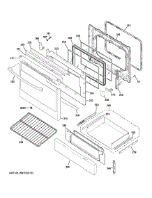 Door & Drawer Parts parts for Ge Range PGB920DEF2BB from AppliancePartsPros.com