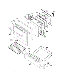 Door & Drawer Parts parts for Ge Range JGB450REF1SS from AppliancePartsPros.com