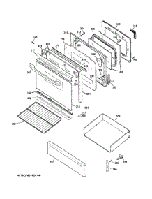 Door & Drawer Parts parts for Ge Range JGBP27DEM9WW from AppliancePartsPros.com