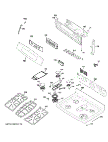 Control Panel & Cooktop parts for Ge Range PGB940SEF2SS from AppliancePartsPros.com