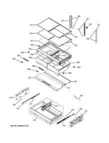 Fresh Food Shelves parts for Ge Refrigerator GYE22KSHESS from AppliancePartsPros.com