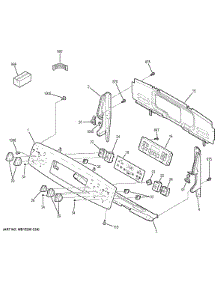 Control Panel parts for Ge Range JB650SF2SS from AppliancePartsPros.com