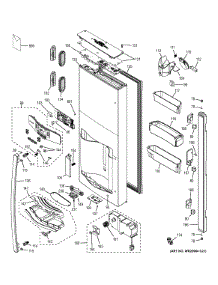 Dispenser Door parts for Ge Refrigerator PFE28RSHFSS from AppliancePartsPros.com