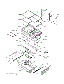 Fresh Food Shelves parts for Ge Refrigerator PFE28RSHFSS from AppliancePartsPros.com