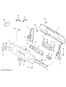 Control Panel parts for Ge Range JBS60DF2BB from AppliancePartsPros.com