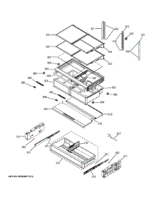 Fresh Food Shelves parts for Ge Refrigerator CYE22TSHESS from AppliancePartsPros.com