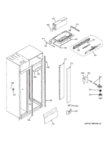 Fresh Food Section parts for Ge Refrigerator ZIS480NHB from AppliancePartsPros.com