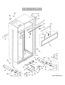 Case Parts - Standard parts for Ge Refrigerator ZISB480DHB from AppliancePartsPros.com