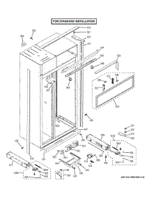 Case Parts - Standard parts for Ge Refrigerator ZIS420NHB from AppliancePartsPros.com