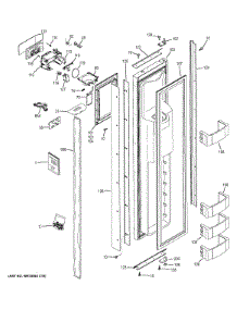 Freezer Door parts for Ge Refrigerator ZISB420DHB from AppliancePartsPros.com