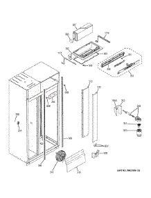 Fresh Food Section parts for Ge Refrigerator ZISB420DHB from AppliancePartsPros.com