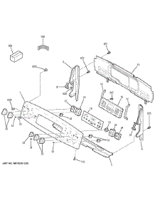 Control Panel parts for Ge Range JB690DF2BB from AppliancePartsPros.com