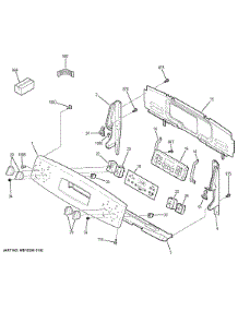 Control Panel parts for Ge Range JB620GF2SA from AppliancePartsPros.com