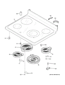 Cooktop parts for Ge Range JB620GF2SA from AppliancePartsPros.com