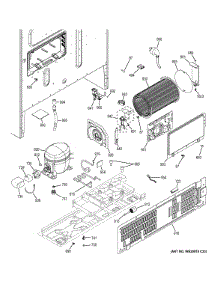 Machine Compartment parts for Ge Refrigerator GFE26GGHDBB from AppliancePartsPros.com