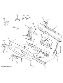 Control Panel parts for Ge Range JB740SF2SS from AppliancePartsPros.com