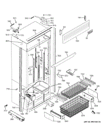 Freezer Section, Trim & Components parts for Ge Refrigerator ZIPP360NHA from AppliancePartsPros.com