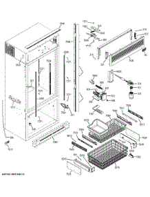 Freezer Section, Trim & Components parts for Ge Refrigerator ZICP360NHALH from AppliancePartsPros.com