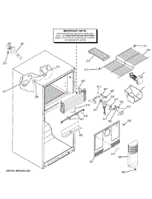 Freezer Section parts for Ge Refrigerator GTH18ISDLRSS from AppliancePartsPros.com